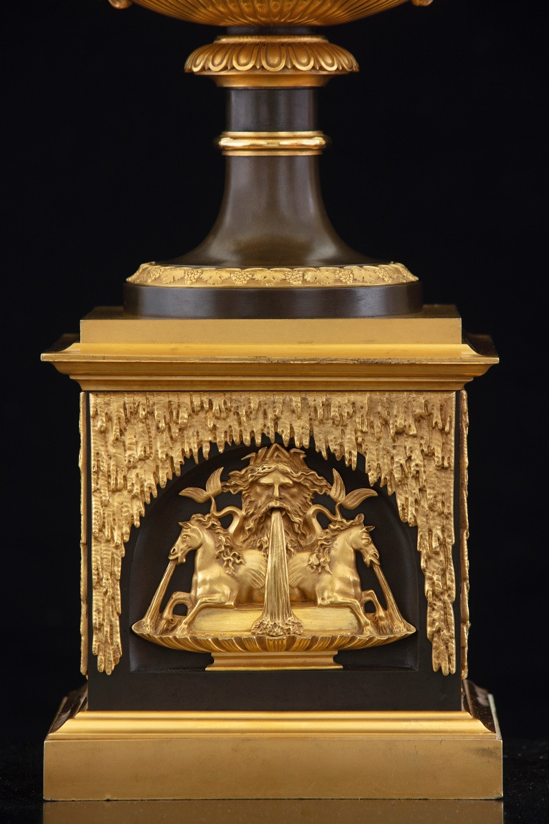 Important vase en bronze, milieu du XIXe siècle-photo-6