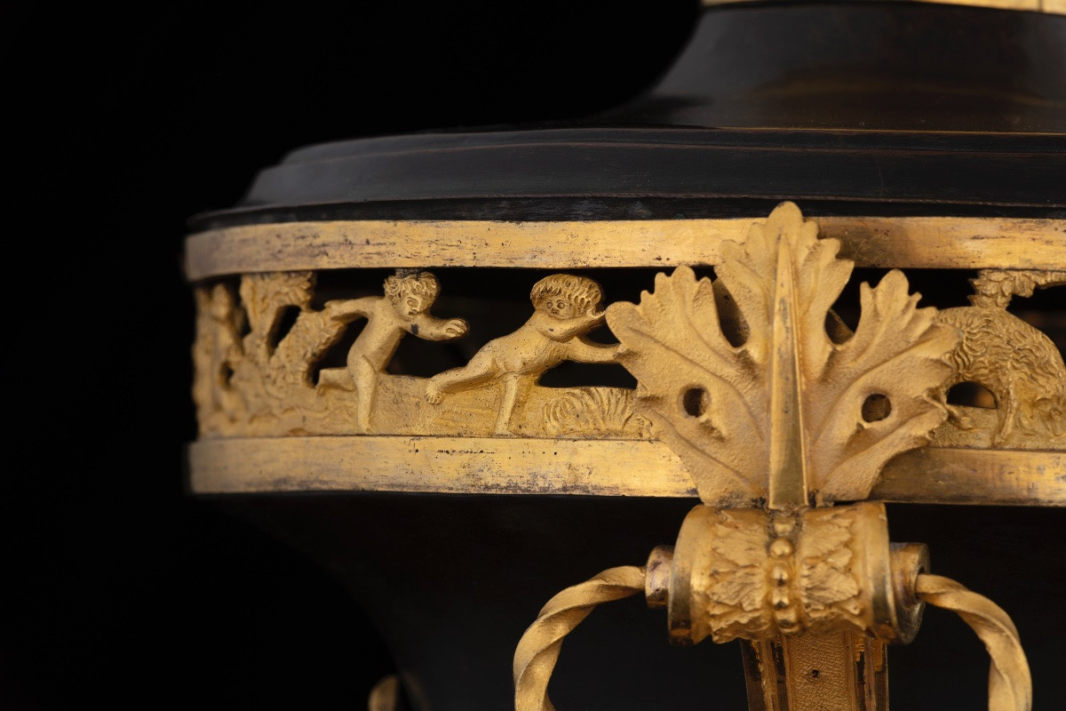 Important Bronze Vase, Russia, Early 19th Century-photo-3