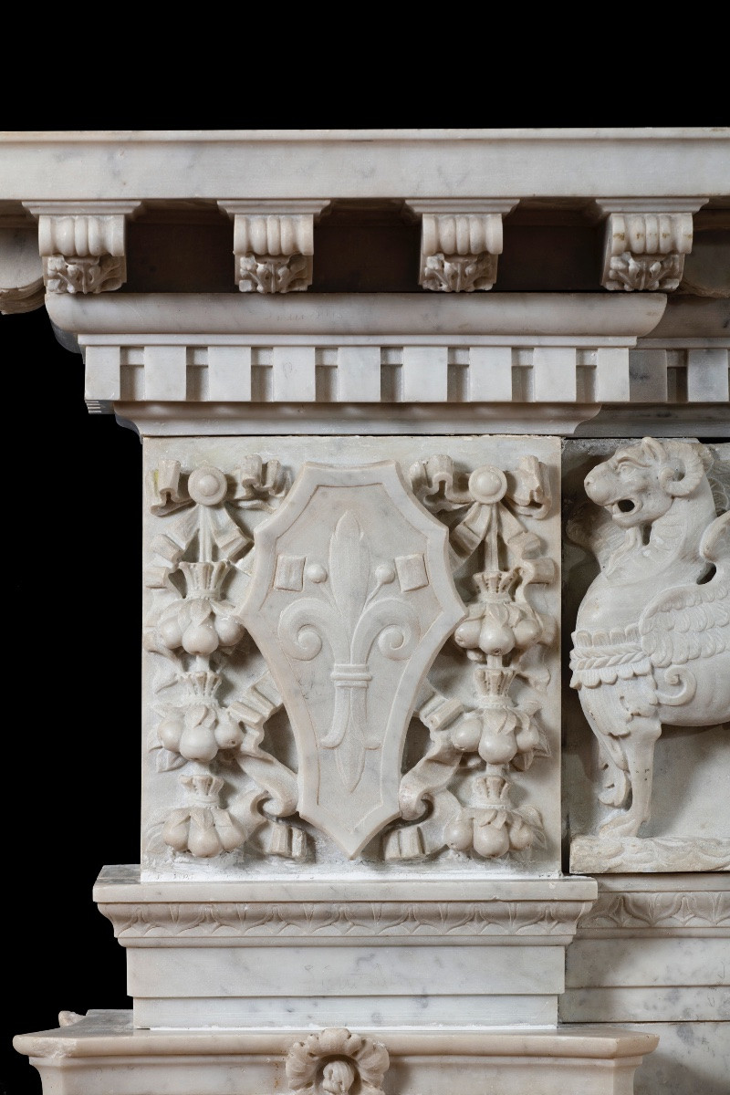 Neo-renaissance Fireplace, 19th Century-photo-2