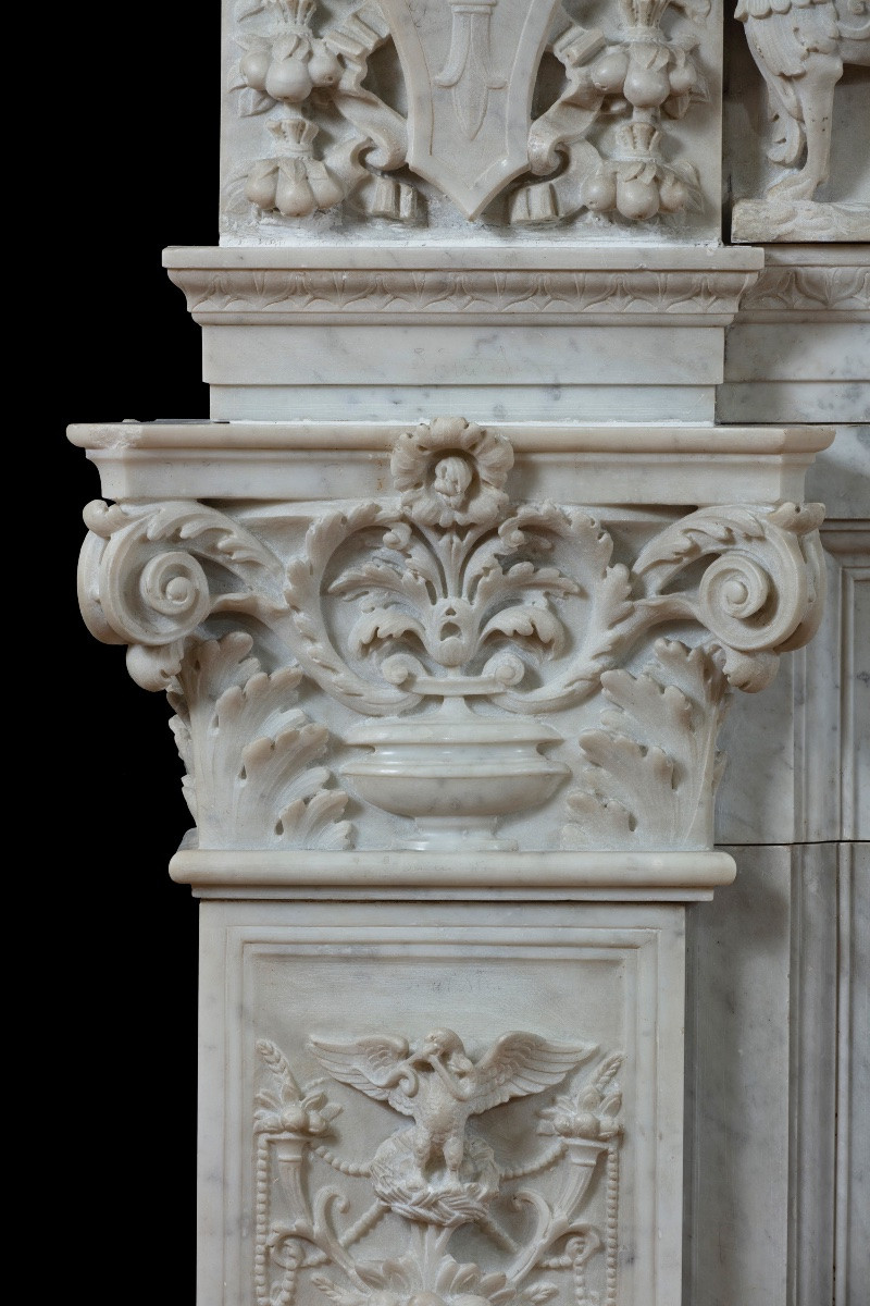 Neo-renaissance Fireplace, 19th Century-photo-1