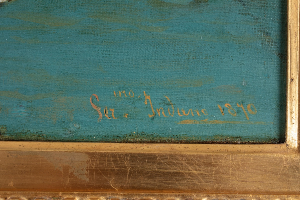 Gerolamo Induno (Milan 1825 – 1890), « Joies maternelles », 1870-photo-2