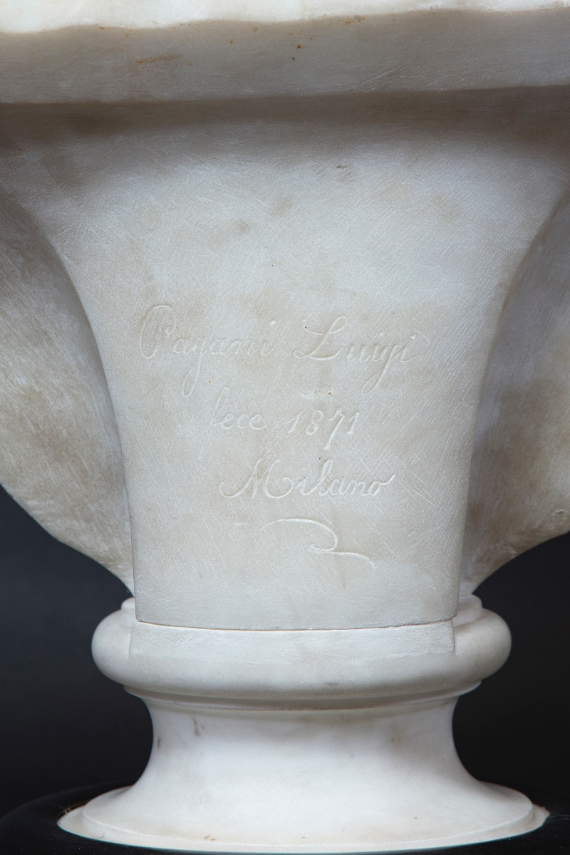 Sculpture By Luigi Pagani (bergamo 1839-milan 1905), "la Toilette Della Maschera"-photo-4