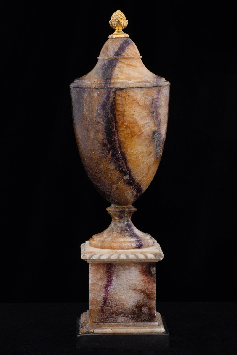 Collection de quatre vases en Blue John, début du XIXe siècle.-photo-3