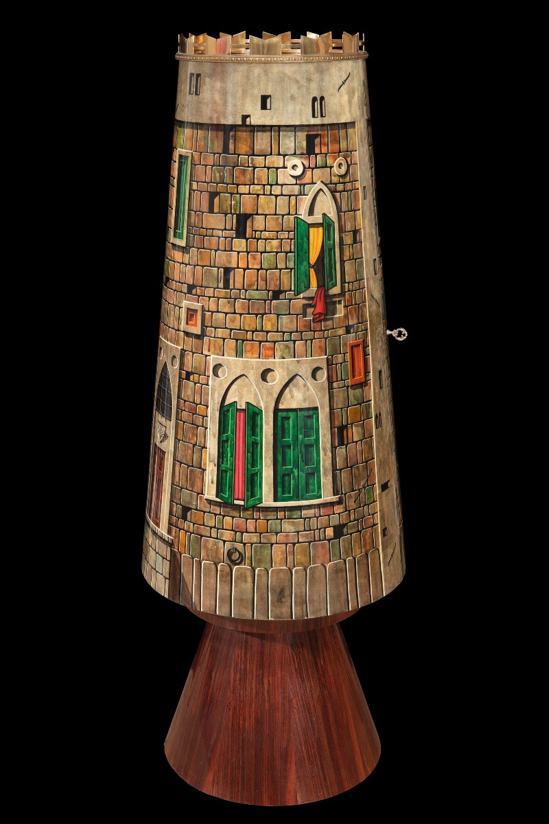 Bar Cabinet And Ice Bucket By Aldo Tura (milan 1909-1963)-photo-2