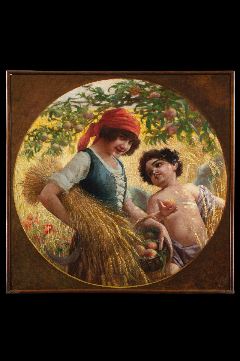 Carlo Grossi (carpi 1857 – Milan 1931), “the Four Seasons"-photo-2