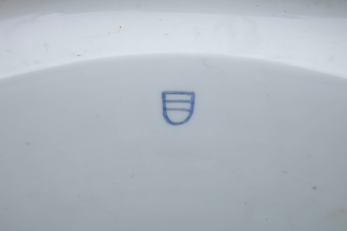 Pair Of Large Polychrome Porcelain Vases, Viennese Manufacture-photo-1