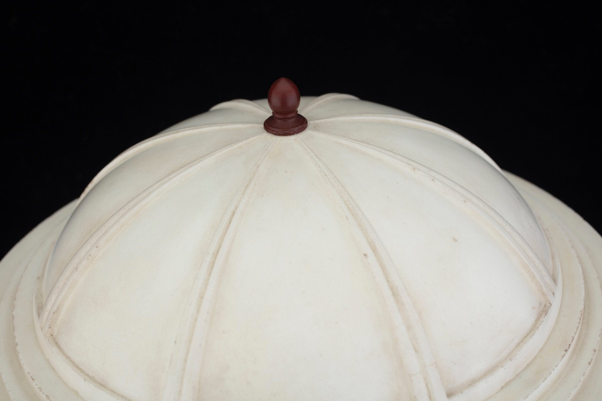 Temple néoclassique en marbres colorés, seconde moitié du XIXe siècle-photo-3