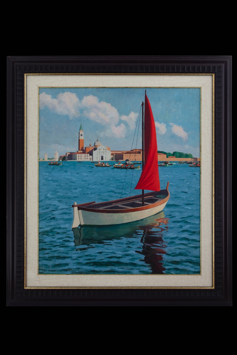 Ugo Celada da Virgilio (Borgo Virgilio 1895 – Varèse 1995), Laguna, années 1950.