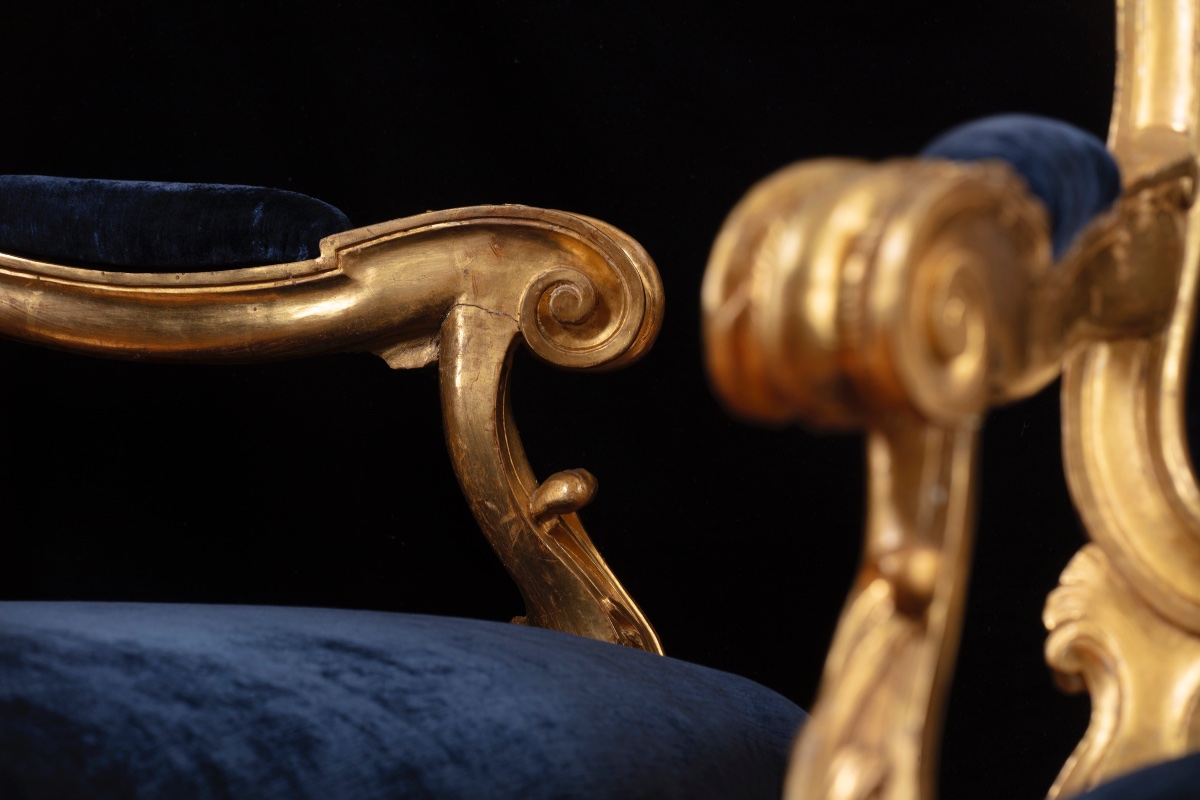 Set Of Four Louis XV Roman Armchairs -photo-3