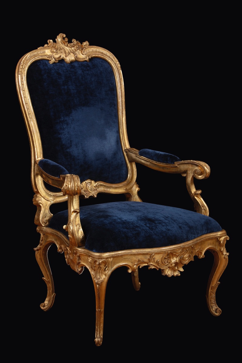 Set Of Four Louis XV Roman Armchairs -photo-4