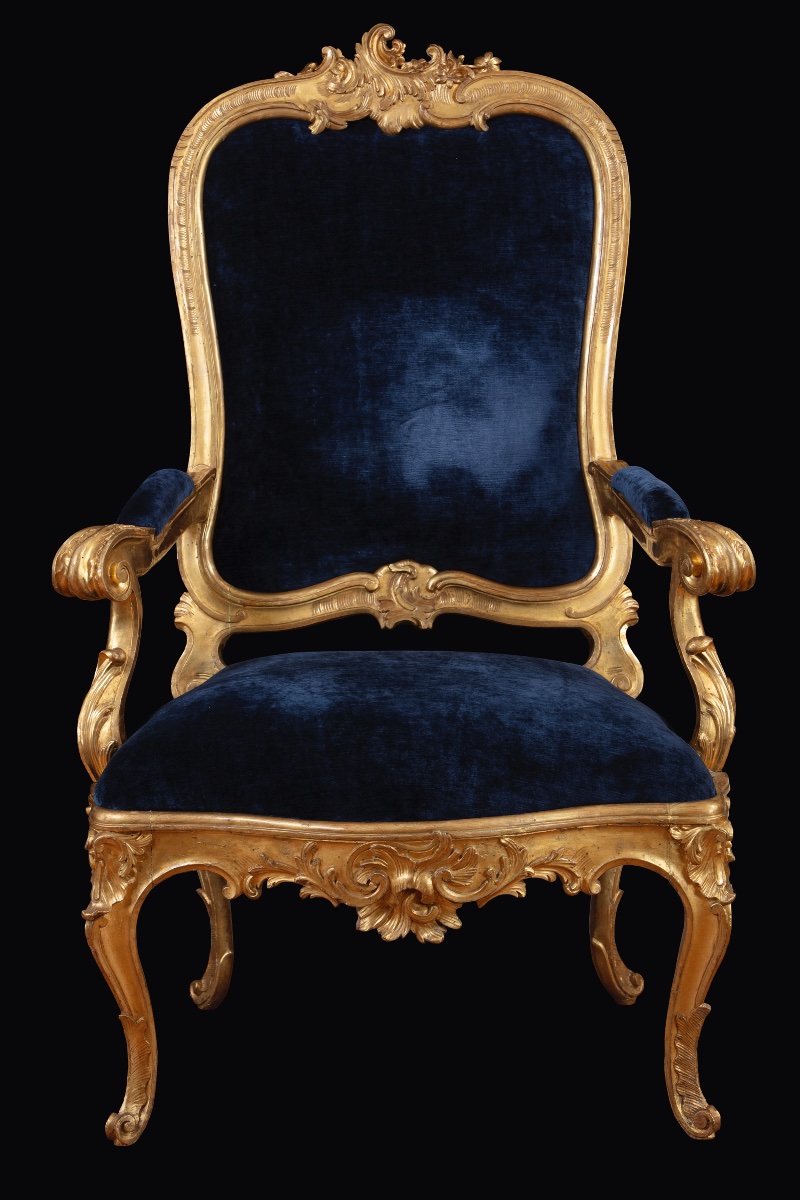 Set Of Four Louis XV Roman Armchairs -photo-2