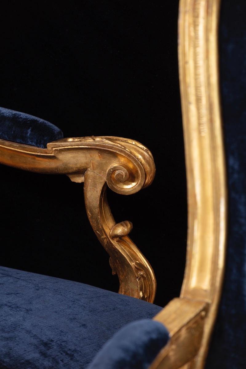 Set Of Four Louis XV Roman Armchairs -photo-7