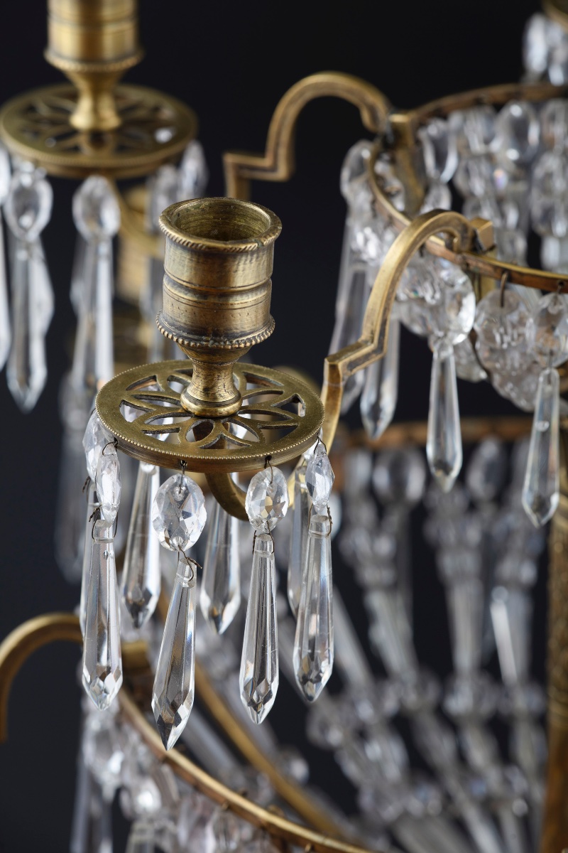 Paire de girandoles allemandes d'époque néoclassique-photo-6