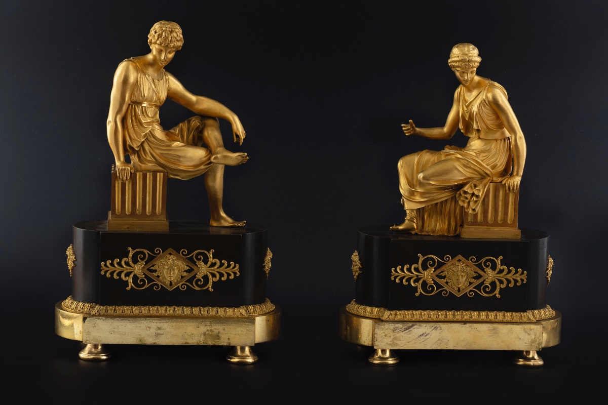 Two Empire-era Bronze Figures