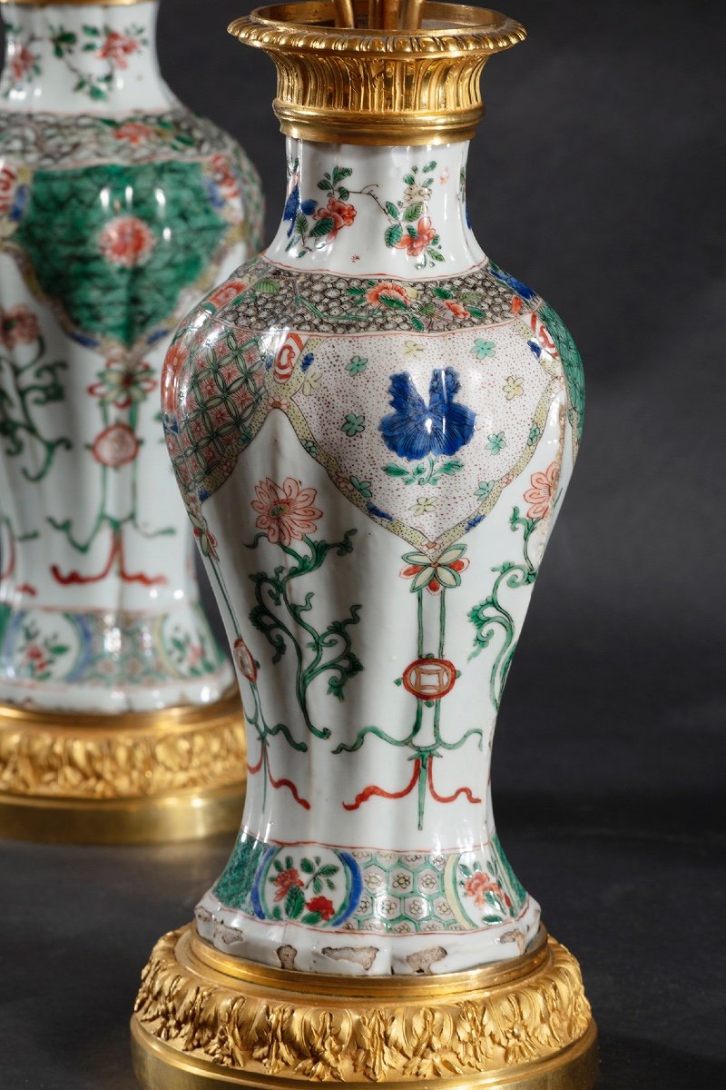 Paire De Vases De Famille Vert Chinois-photo-6