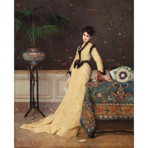 Gustave De Jonghe (kortrijk 1829 – Antwerp 1893), “the Love Letter”