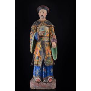 Paire de figures chinoises de fabrication piémontaise