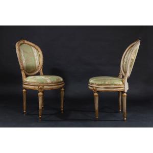 Suite de salon Lombard Louis XVI