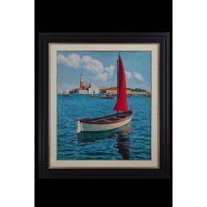 Ugo Celada Da Virgilio (borgo Virgilio 1895 – Varese 1995), Laguna, 1950s.