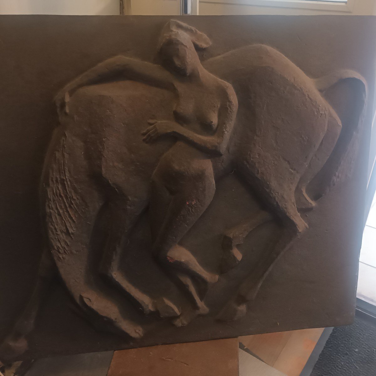 Cast Iron Decoration Plate By M. Vannetzel-photo-1