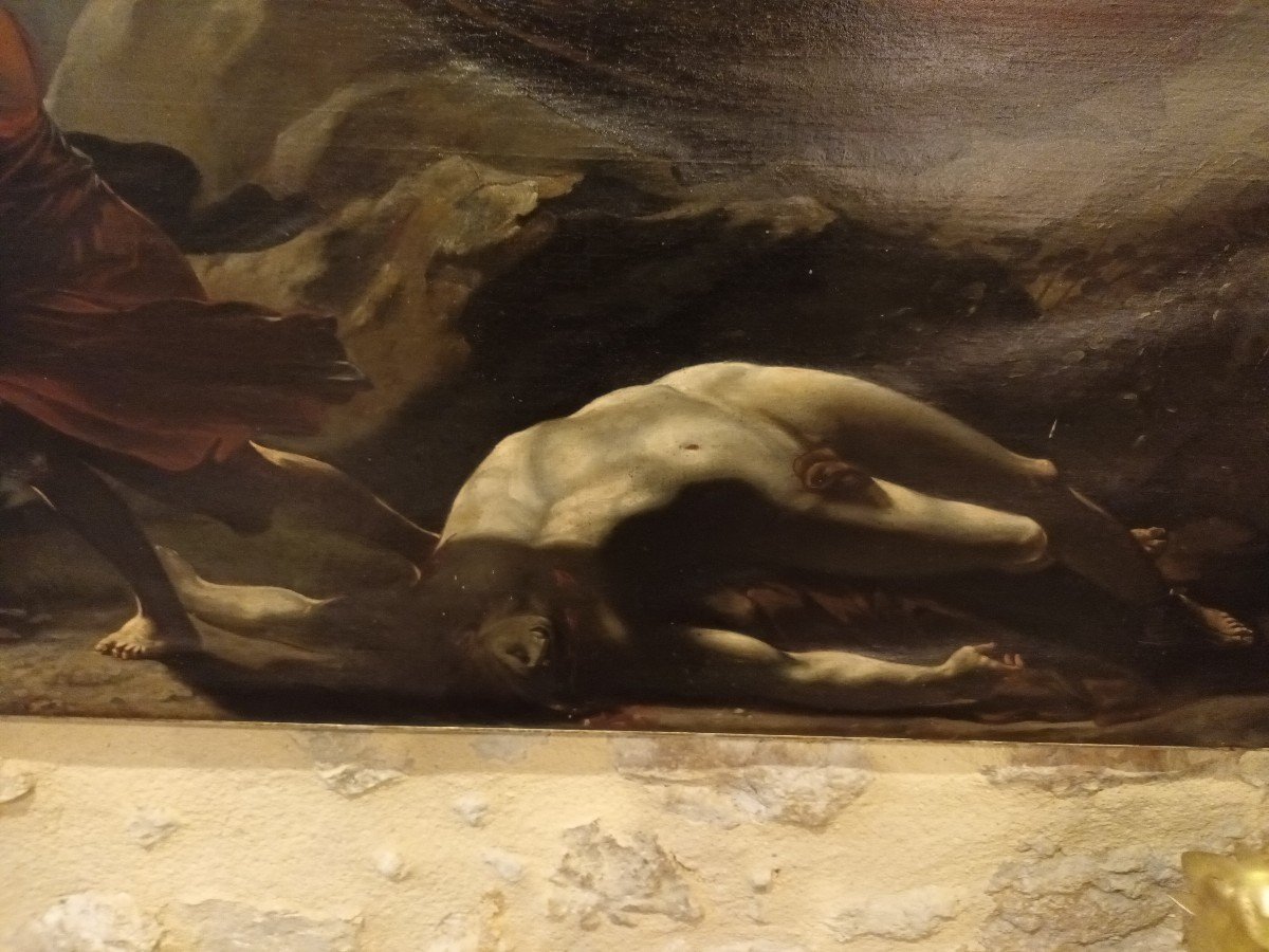 Oil On Canvas In The Style Of Pierre Paul Prud'hon-photo-4