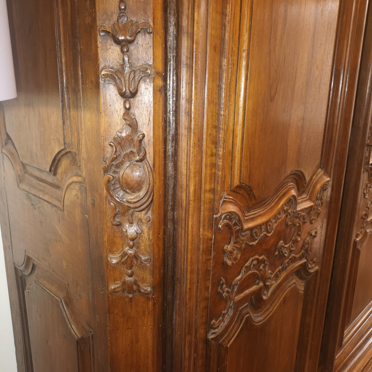 Beautiful Bigourdane Regency Wardrobe Early XVIII -th Century In Oak-photo-7