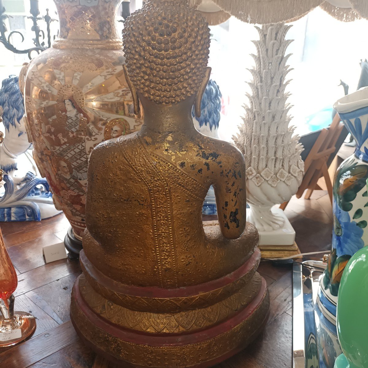  Grand Bouddha En Bronze  Thaïlande   19eme Siècle -photo-4