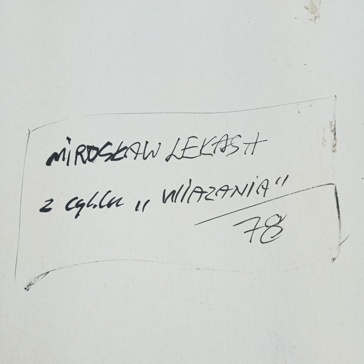 2 Huiles Sur Carton Signées Miroslaw Lekasa  1978-photo-2