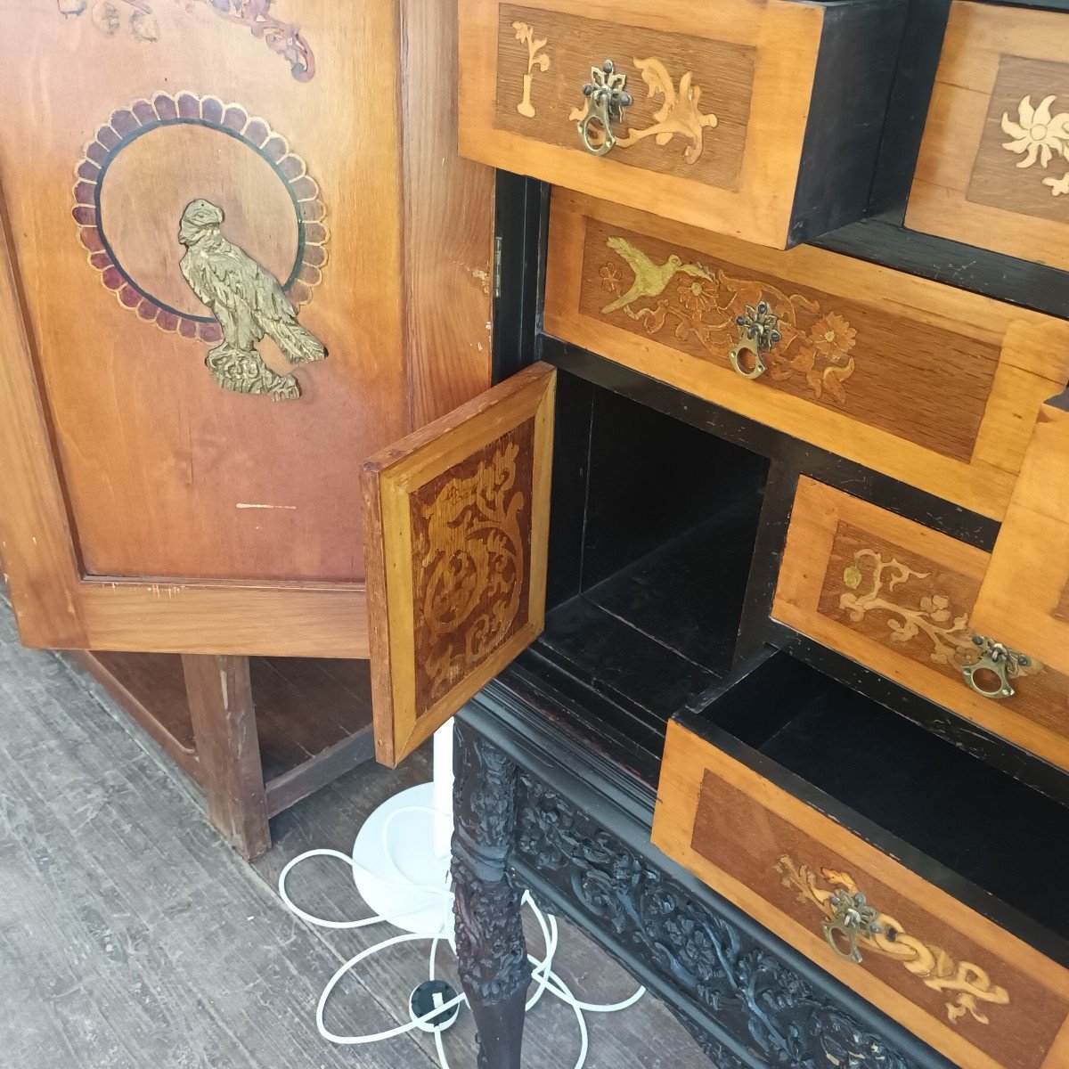 Cabinet Chinois Début 20eme Siècle-photo-3