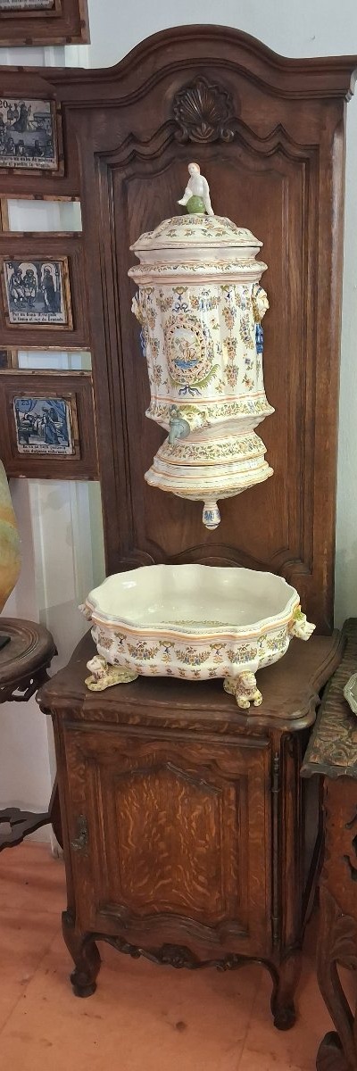 Moustier Earthenware Fountain