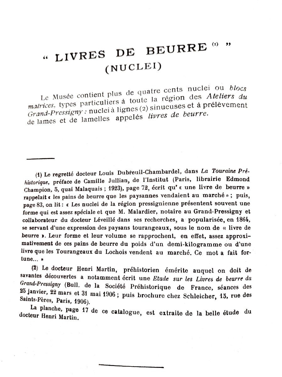 Préhistoire-néolithique  (3000 à 4000 Ans Avant Jc) "livre De Beurre" Du Grand-pressigny  -photo-3
