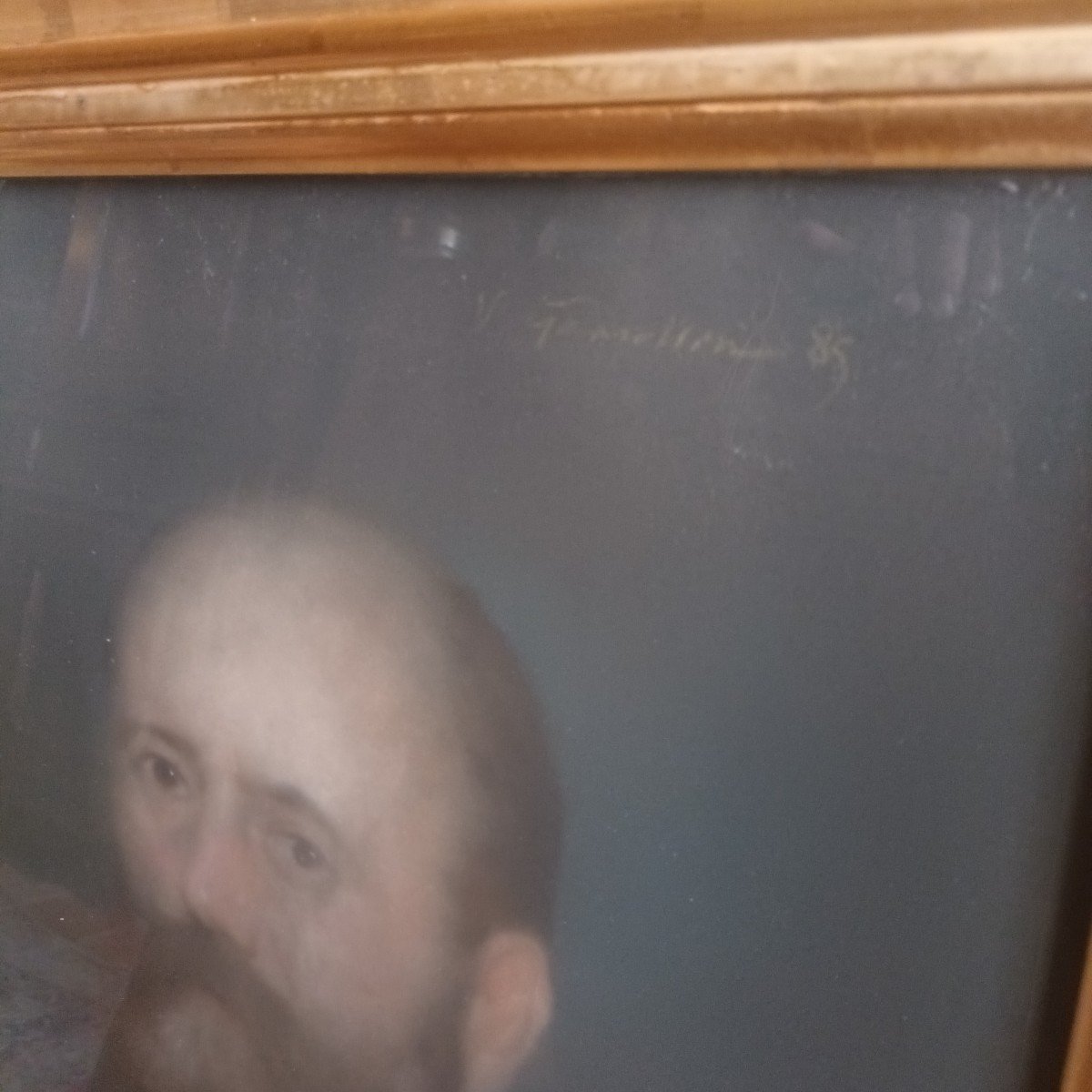 Victor Gensollen (1859-1897),  Portrait d'homme Au Pastel -photo-2