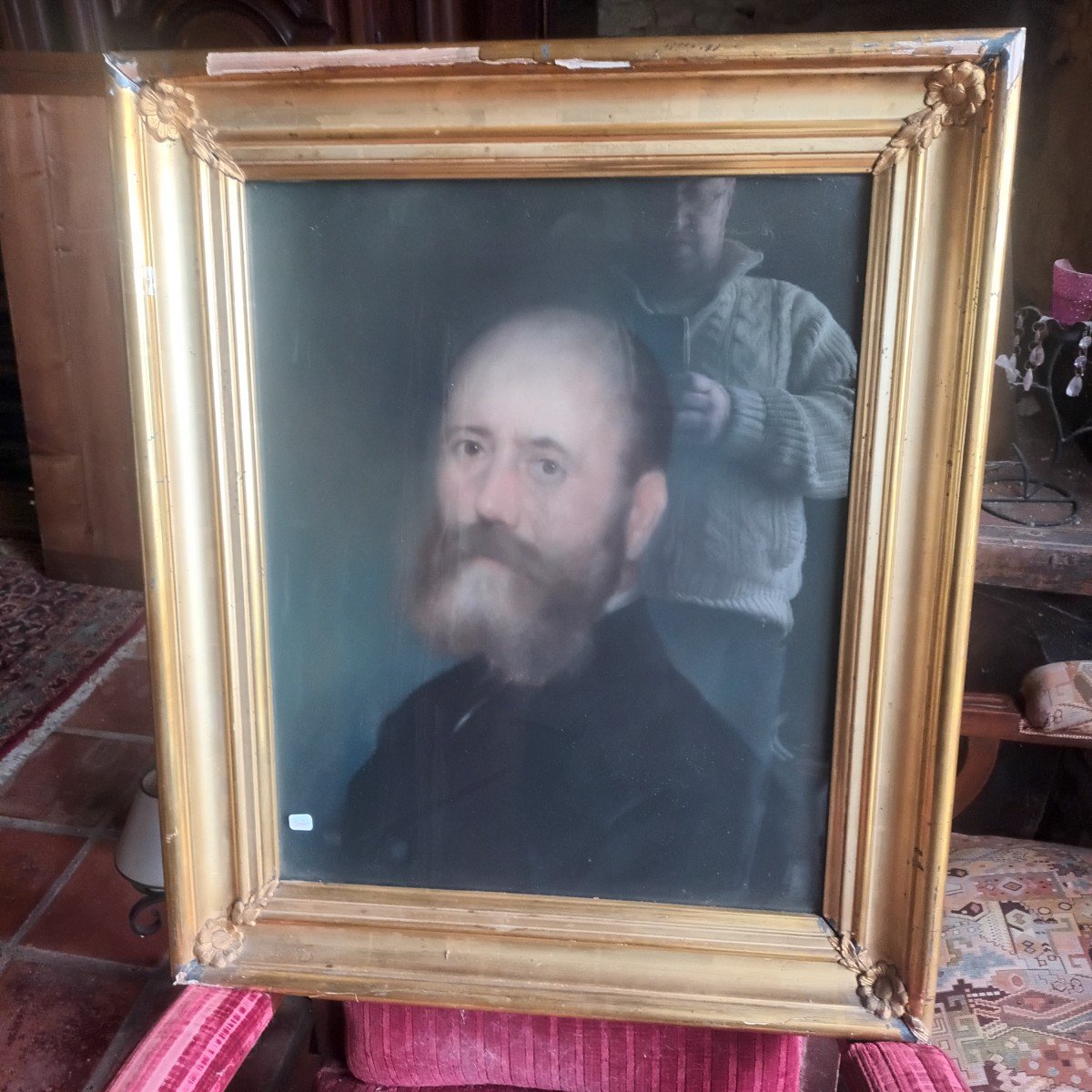 Victor Gensollen (1859-1897), Deux Portraits Au Pastel Faisant Pendant