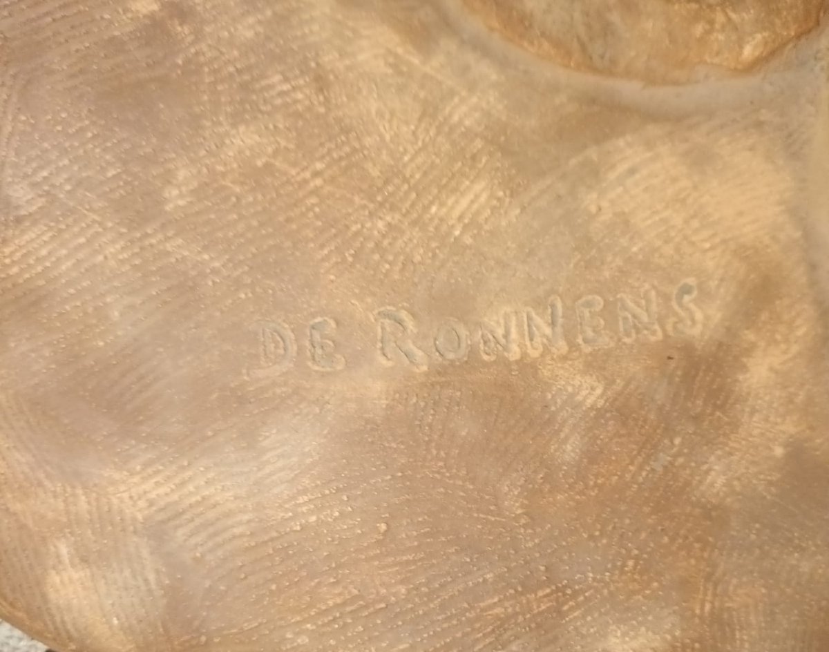 De Ronnens , Grande Terre Cuite Représentant Un Nu Féminin -photo-4