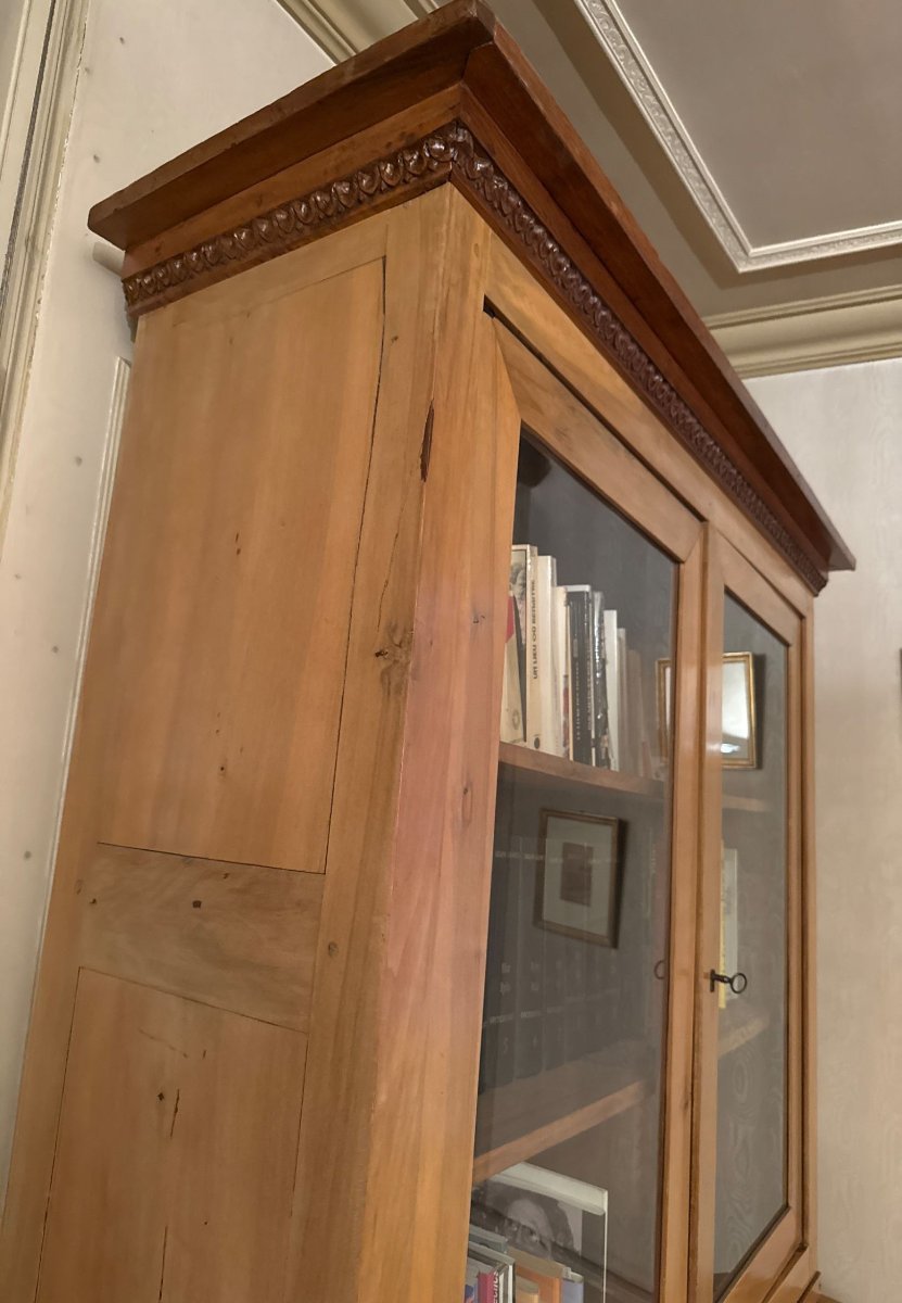 grand bureau à cylindre en ormeau d'époque directoire (début 19eme siècle) -photo-5