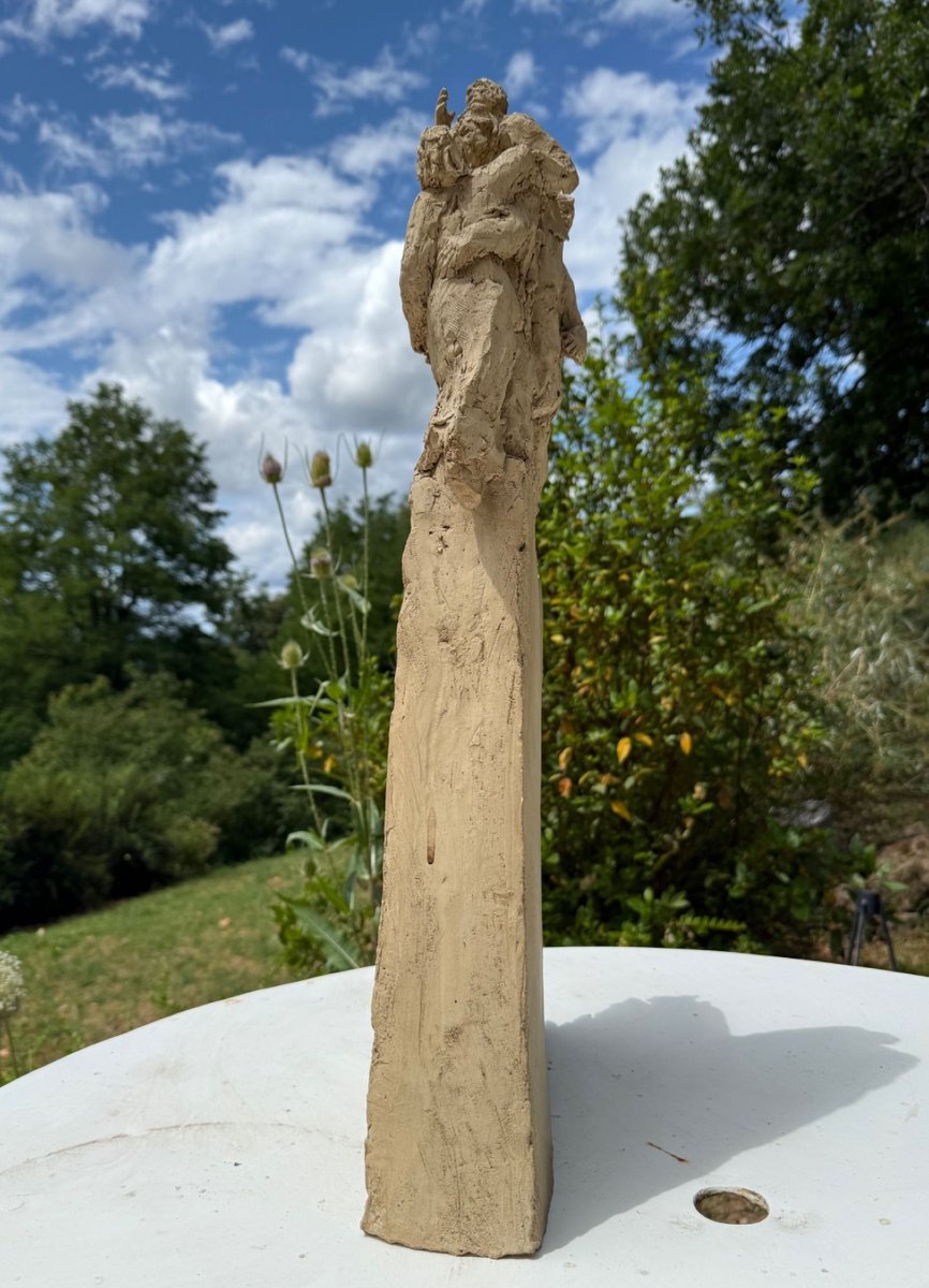 Frank GIRARD (né en 1947)  sculpture en terre cuite-photo-2