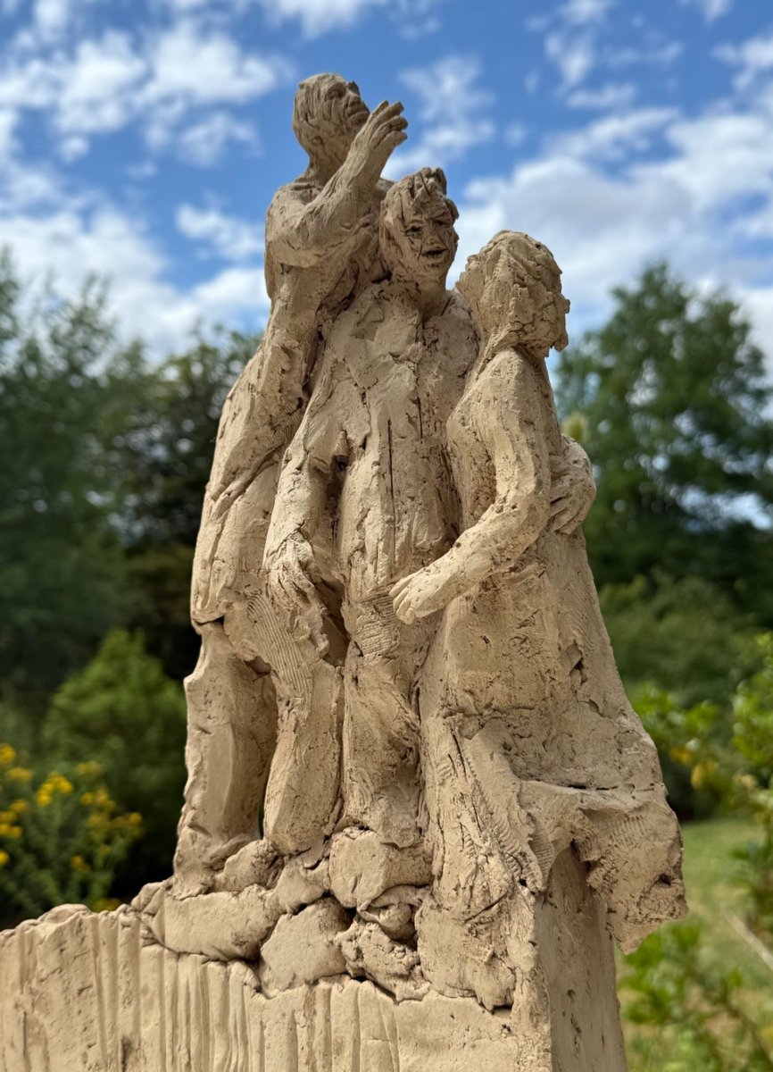 Frank GIRARD (né en 1947)  sculpture en terre cuite-photo-5