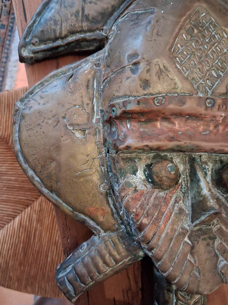 Kota Obamba, Gabon. Hardwood, Copper, Brass. Reliquary Guardian Figure "mbulu Ngulu"-photo-2