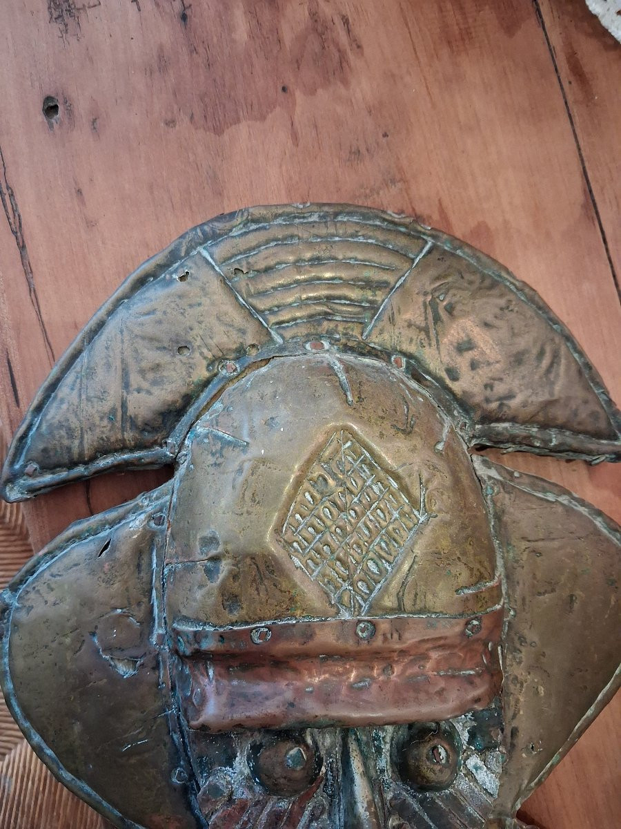 Kota Obamba, Gabon. Hardwood, Copper, Brass. Reliquary Guardian Figure "mbulu Ngulu"-photo-4