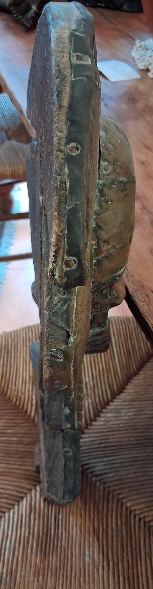 Kota Obamba, Gabon. Hardwood, Copper, Brass. Reliquary Guardian Figure "mbulu Ngulu"-photo-7