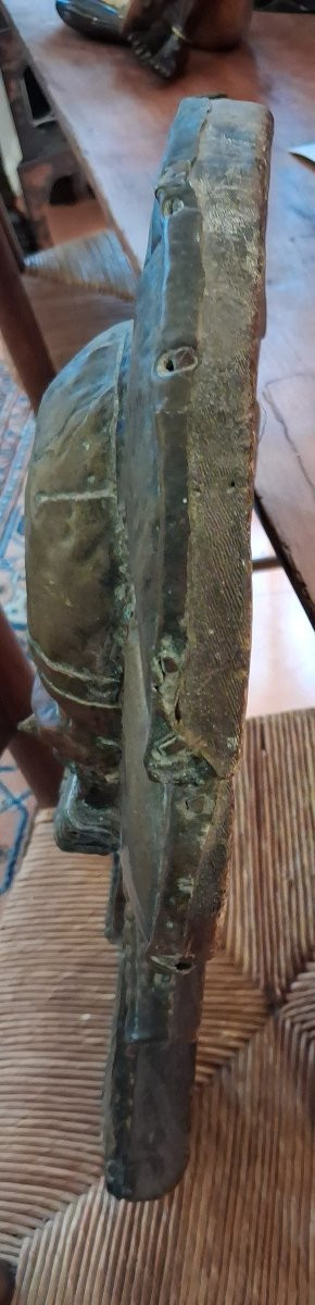 Kota Obamba, Gabon. Hardwood, Copper, Brass. Reliquary Guardian Figure "mbulu Ngulu"-photo-8