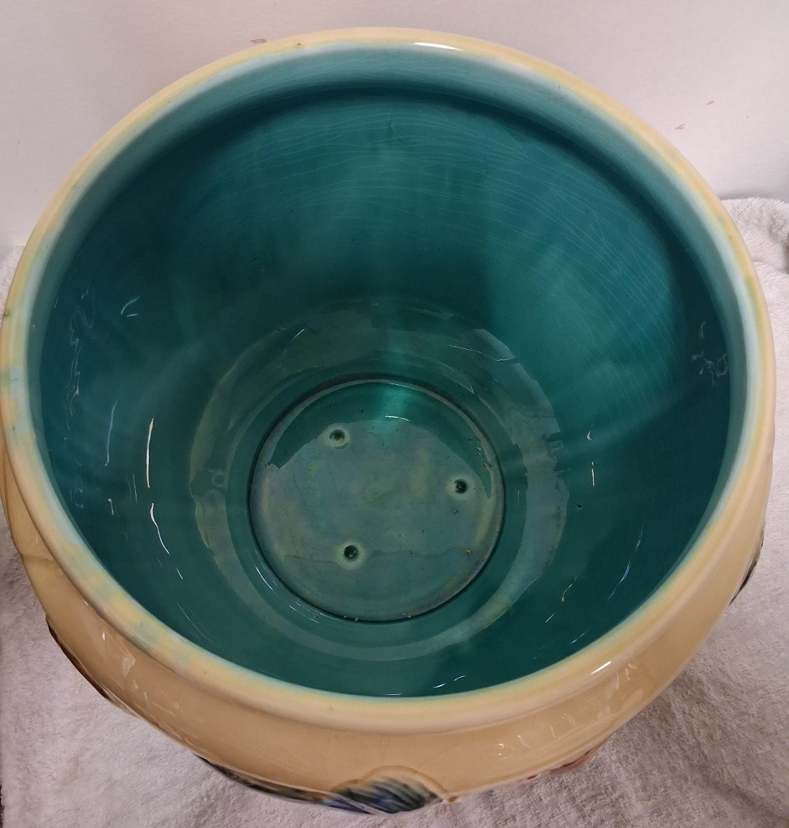 Orchies Large Flowerpot With Roosters-photo-2