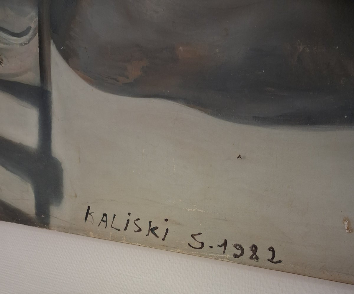 Sarah Kaliski Very Large Oil On Canvas-photo-2