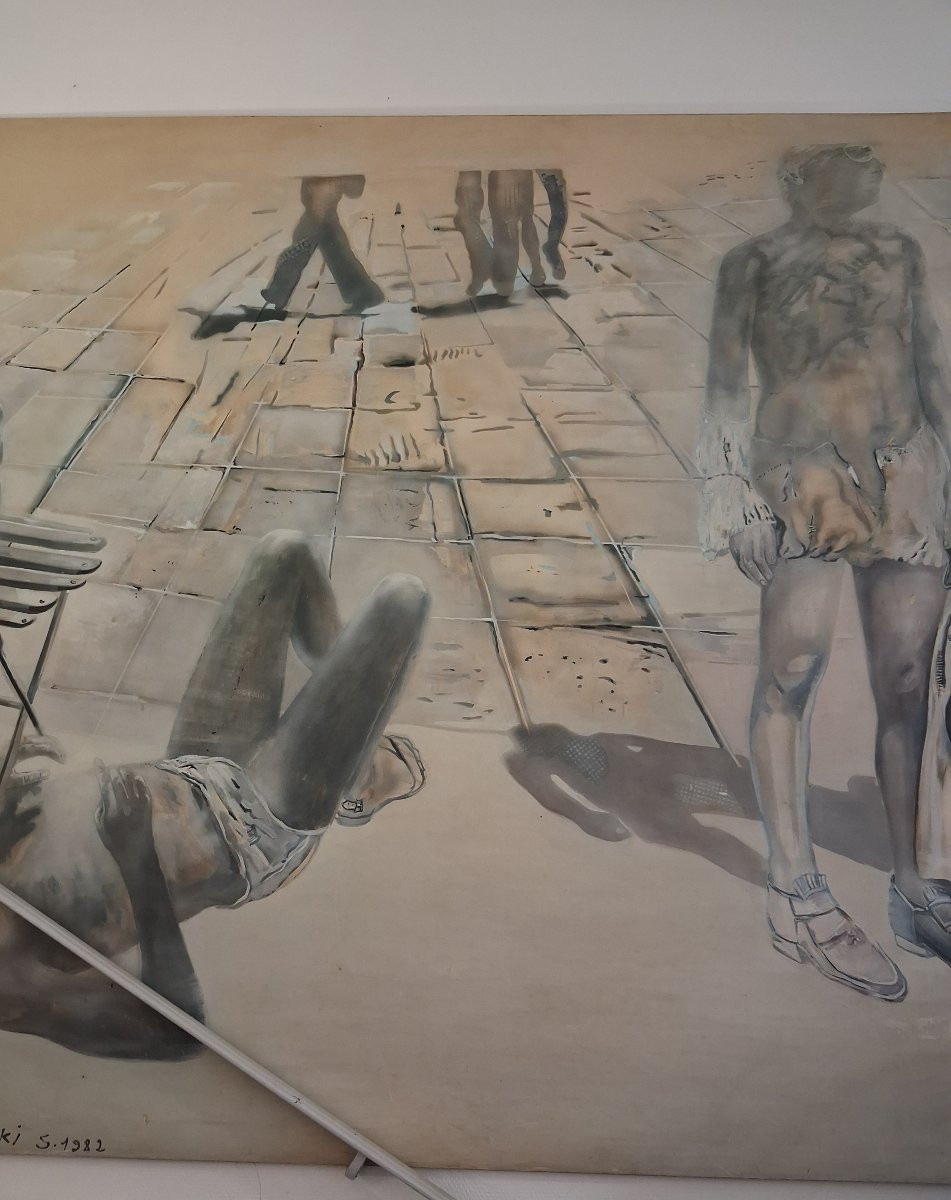 Sarah Kaliski Very Large Oil On Canvas-photo-2