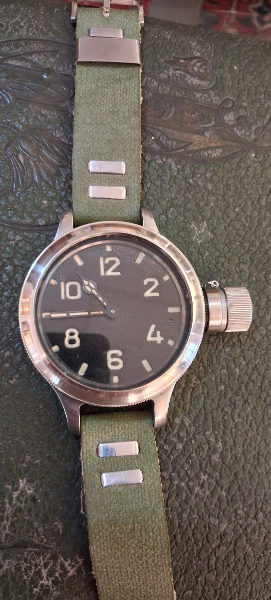 Montre de scaphandrier soviétique Zlaoust avec son certificat numéro 9146-photo-2
