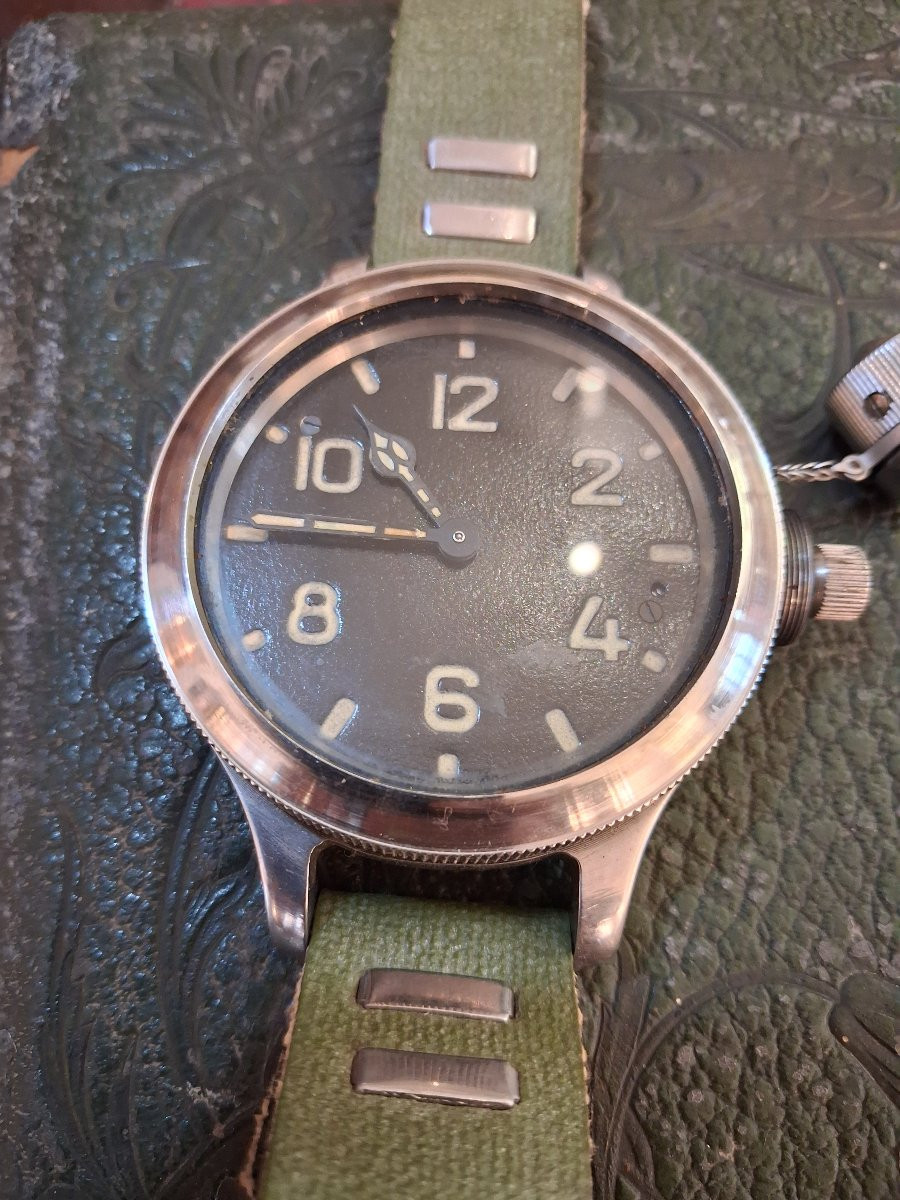 Montre de scaphandrier soviétique Zlaoust avec son certificat numéro 9146-photo-4