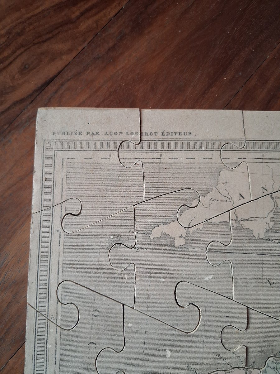 Puzzle en bois,  Au Bon Marché Paris daté 1873-photo-2