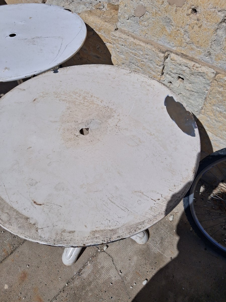 Set Of 6 Art Deco Bistro Tables-photo-2