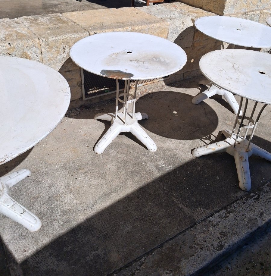Set Of 6 Art Deco Bistro Tables-photo-1