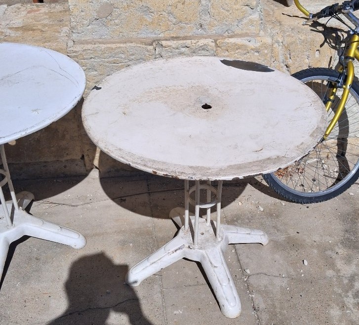 Set Of 6 Art Deco Bistro Tables-photo-2